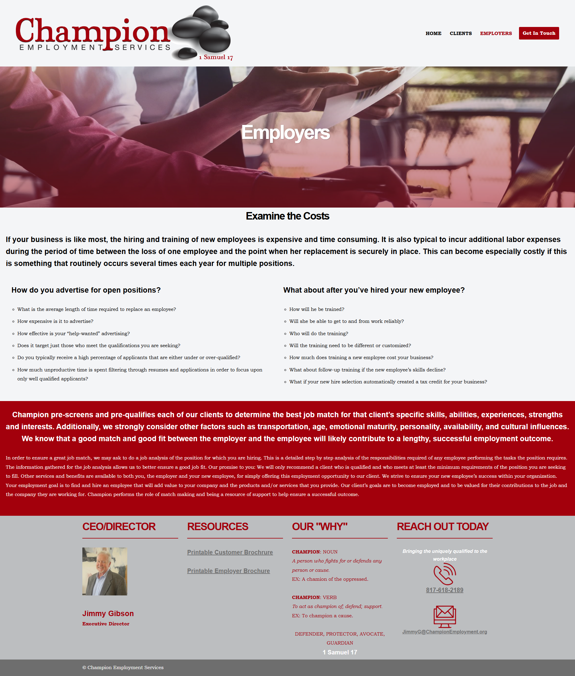 ChampionEmployment Employers